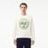 Lacoste Loose Fit Printed Fleece Unisex Krem Sweatshirt
