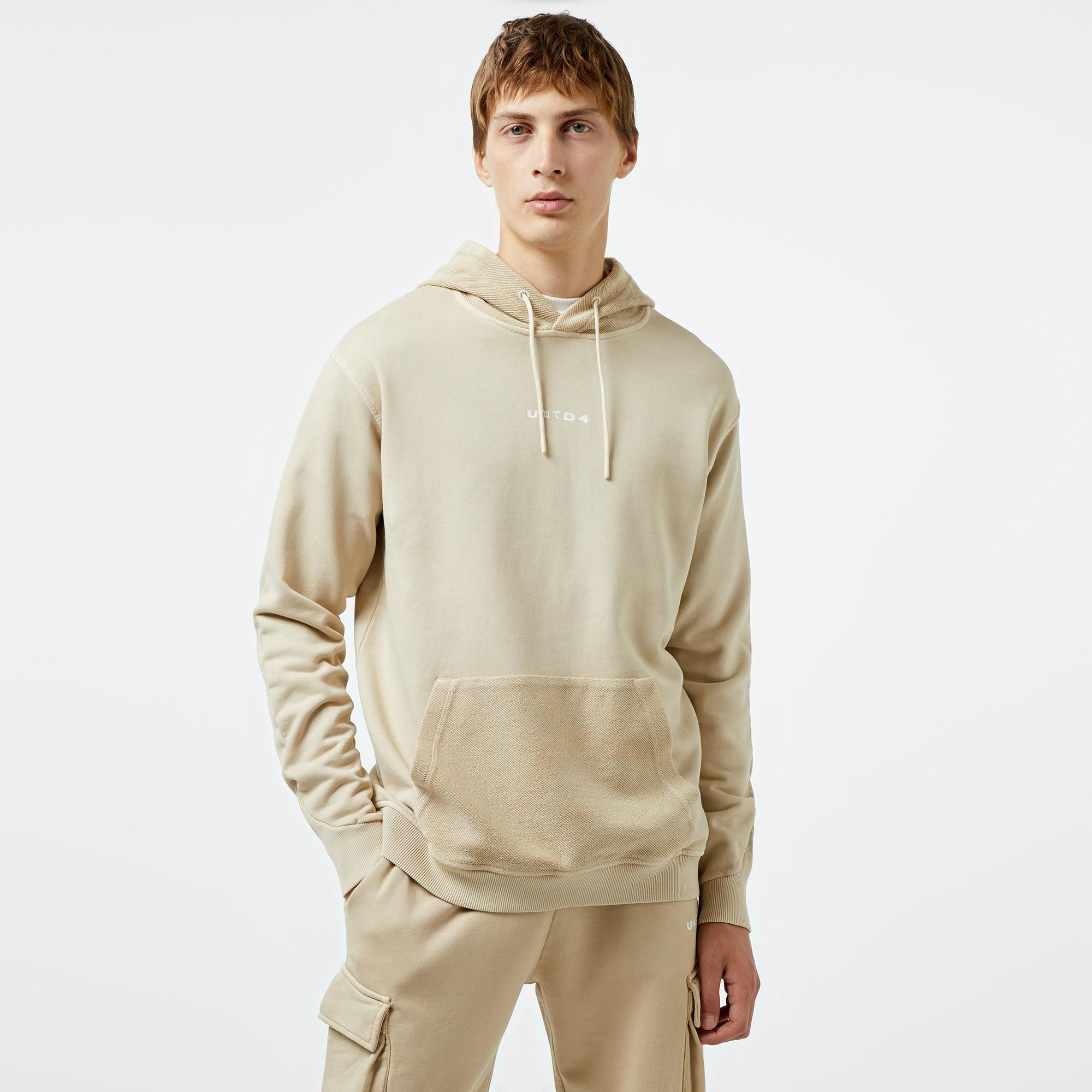 UNITED4 Classic Erkek Krem Sweatshirt