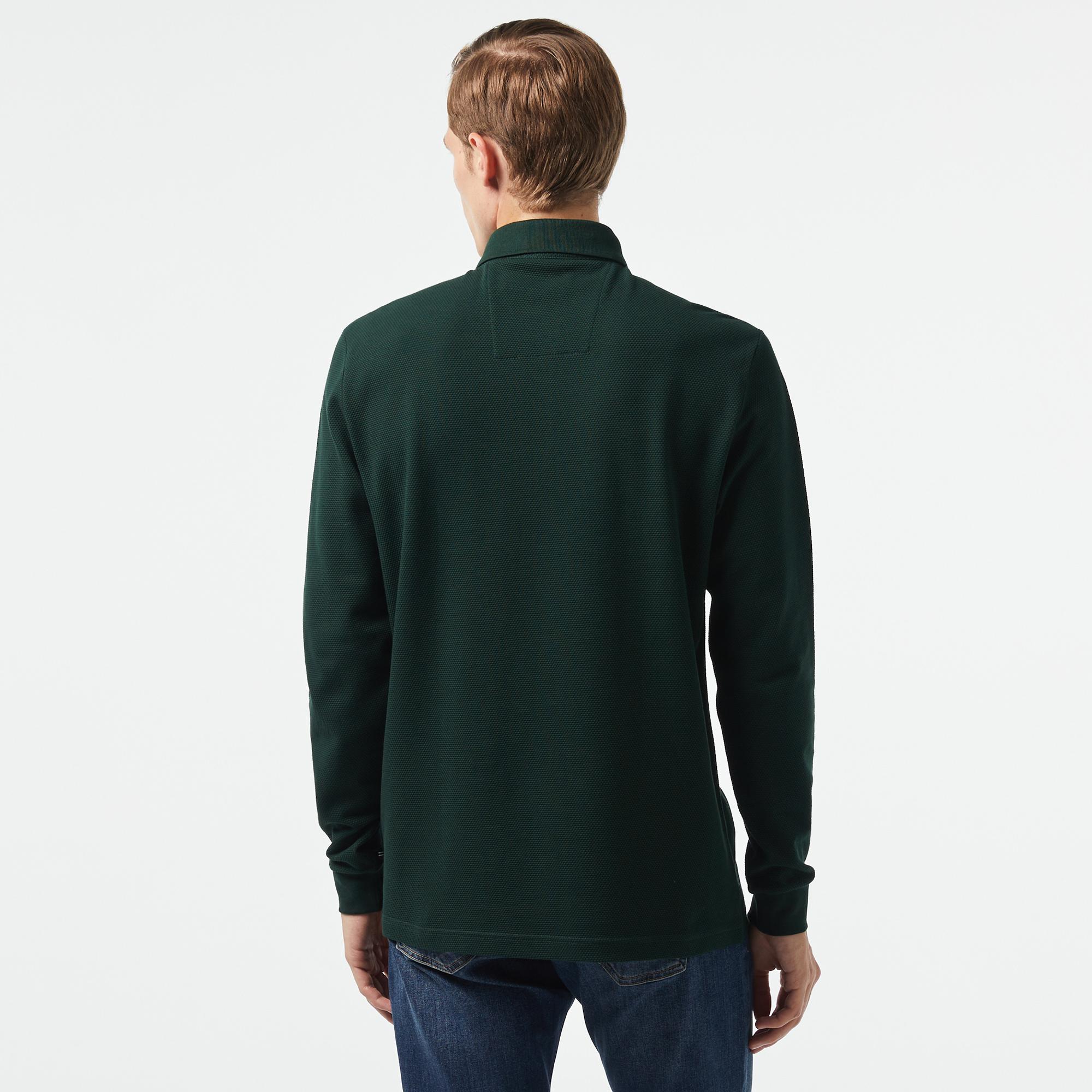 Nautica Erkek Yeşil Slim Fit Uzun Kollu Polo