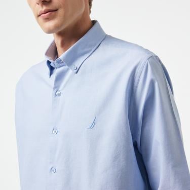  Nautica Erkek Mavi Classic Fit Gömlek