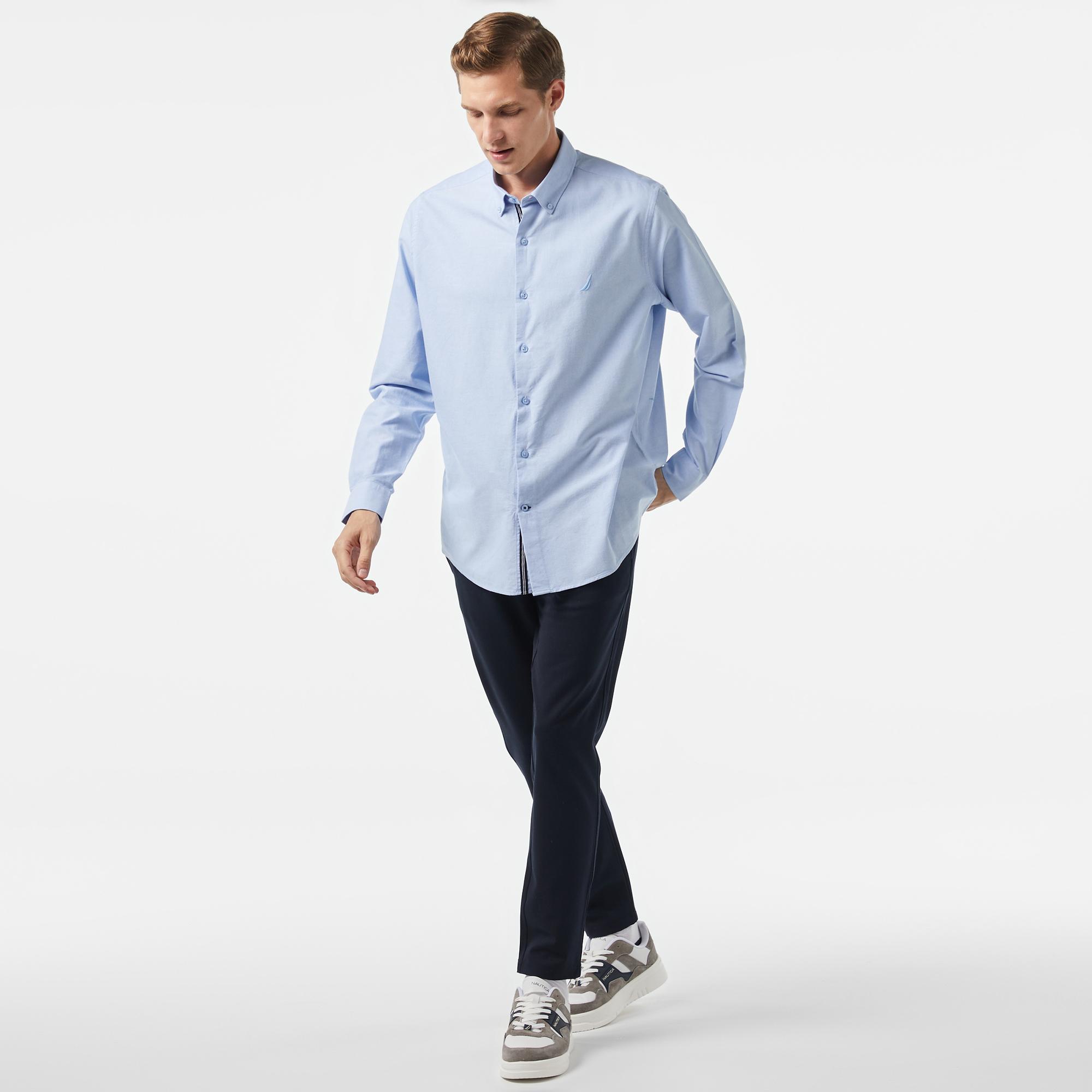 Nautica Erkek Mavi Classic Fit Gömlek