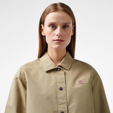  Dickies Oakport Cropped Coach Kadın Haki Ceket