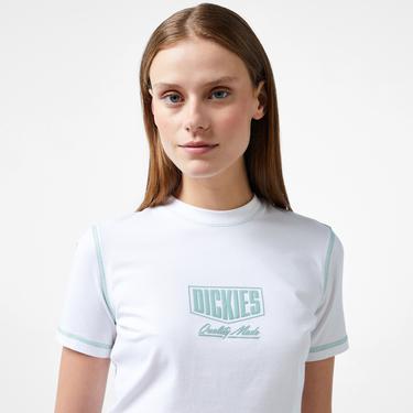  Dickies Philipsburg Slim Kısa Kollu Kadın Beyaz T-Shirt