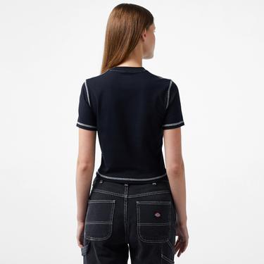  Dickies Philipsburg Slim Kısa Kollu Kadın Siyah T-Shirt