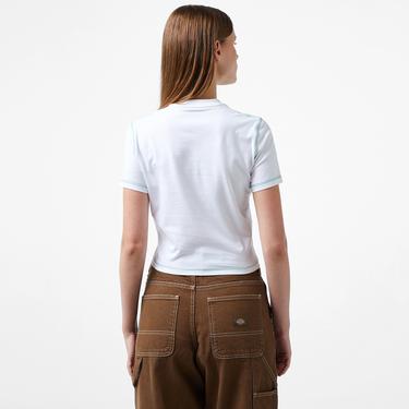  Dickies Philipsburg Slim Kısa Kollu Kadın Beyaz T-Shirt