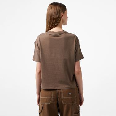  Dickies Oakport Boxy Kadın Kahverengi T-Shirt