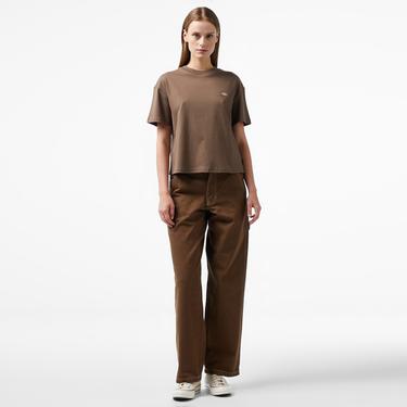 Dickies Oakport Boxy Kadın Kahverengi T-Shirt