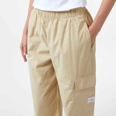  Calvin Klein Jeans Cotton Utilitys Kadın Haki Chino Pantolon