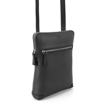  Pranav Siyah Erkek Deri Postacı Çantası