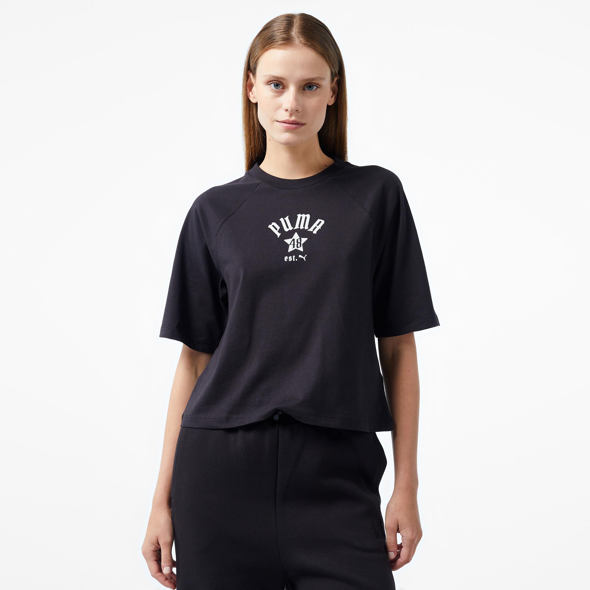 Puma Classıcs Relaxed Kadın Siyah T-Shirt