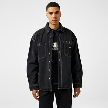  Dickies Houston Uzun Kollu Erkek Siyah Gömlek