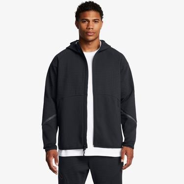  Under Armour Unstoppable Flc Grid Fz Erkek Siyah Sweatshirt