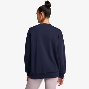  Under Armour icon Hwt Terry Os Crew Kadın Lacivert Sweatshirt