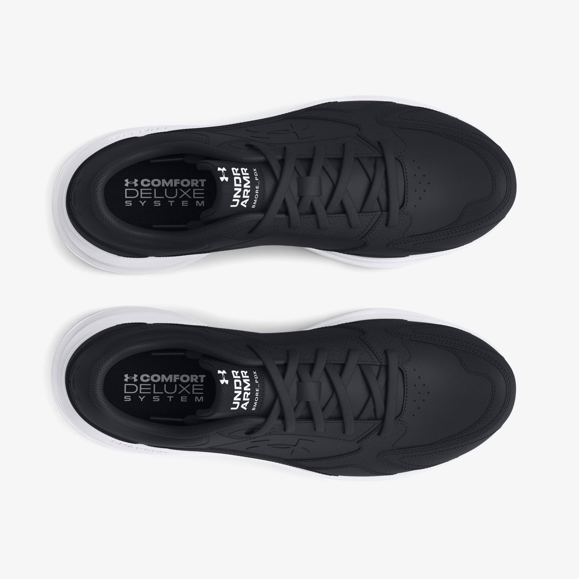 Under Armour Under Armour Edge Leather Erkek Siyah  Spor Ayakkabı Sneaker | FashFed Siyah - 5. görsel