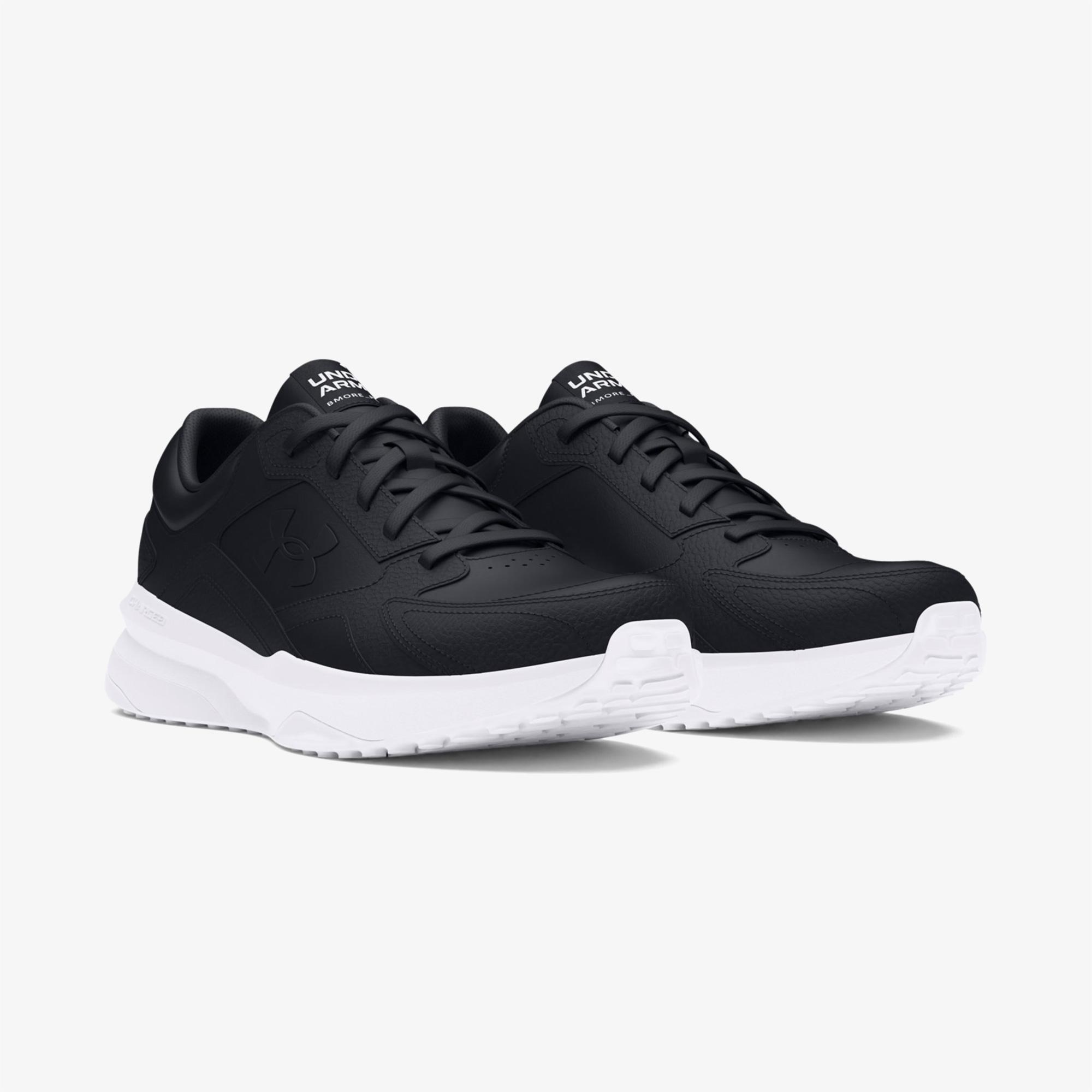 Under Armour Edge Leather Erkek Siyah  Spor Ayakkabı