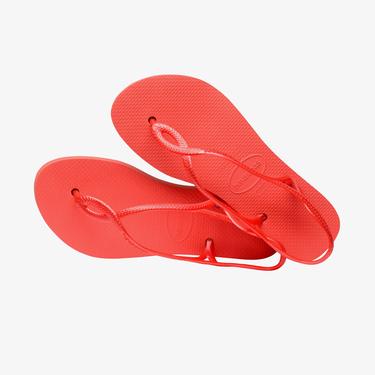  Havaianas Luna Flatform Kadın Kırmızı Terlik