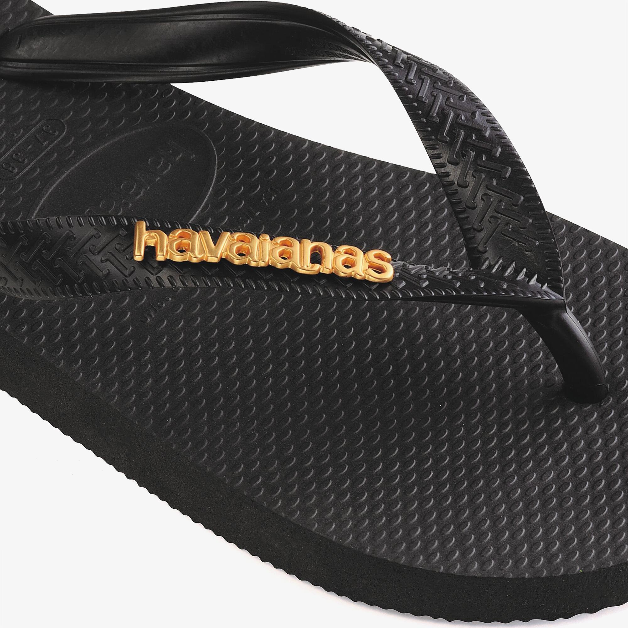 Havaianas Logo Metallic Kadın Siyah Terlik