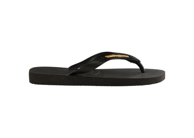 Havaianas Logo Metallic Kadın Siyah Terlik