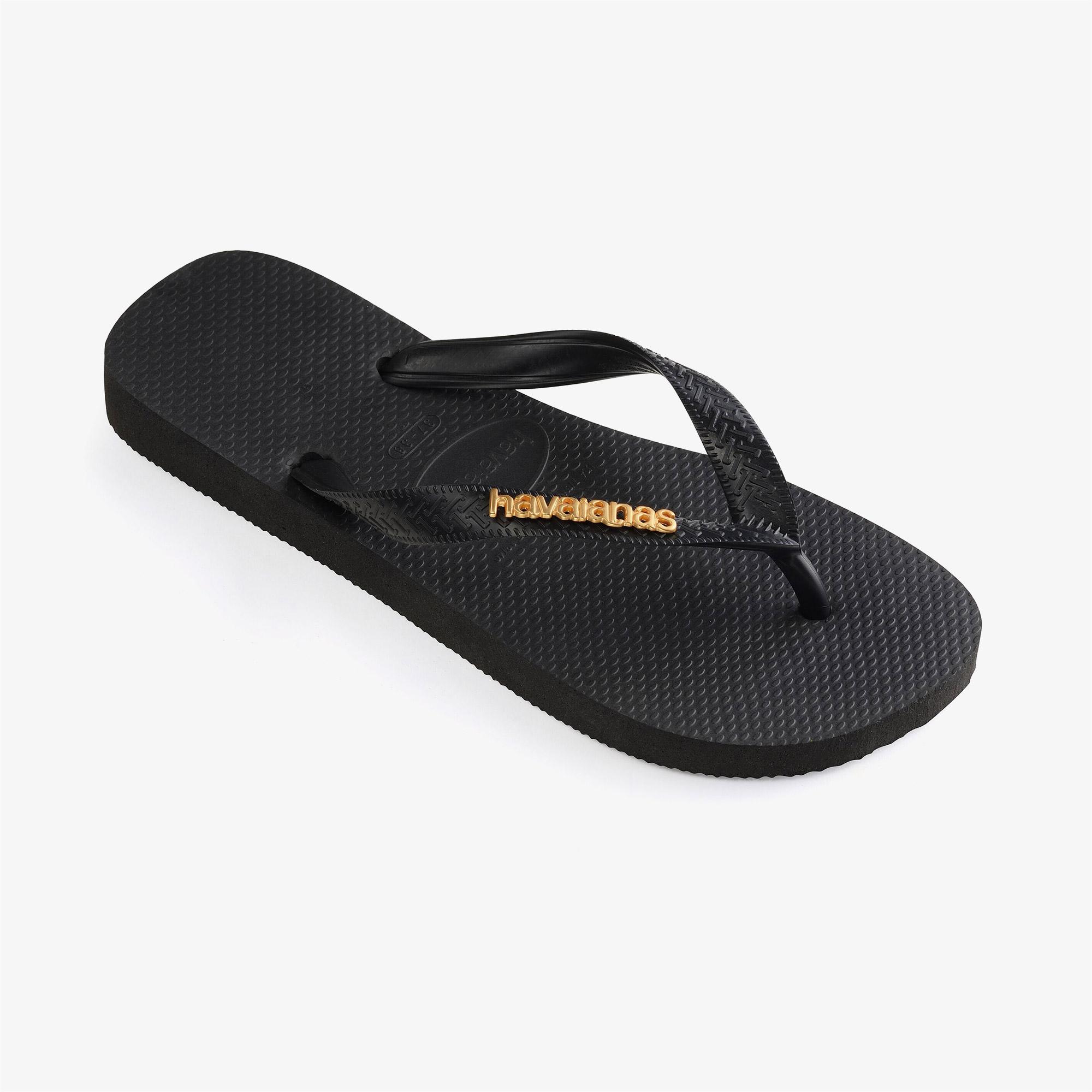 Havaianas Logo Metallic Kadın Siyah Terlik