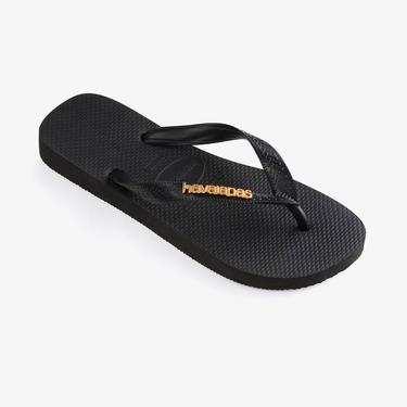  Havaianas Logo Metallic Kadın Siyah Terlik