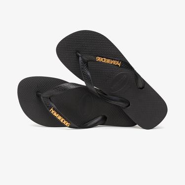  Havaianas Logo Metallic Kadın Siyah Terlik