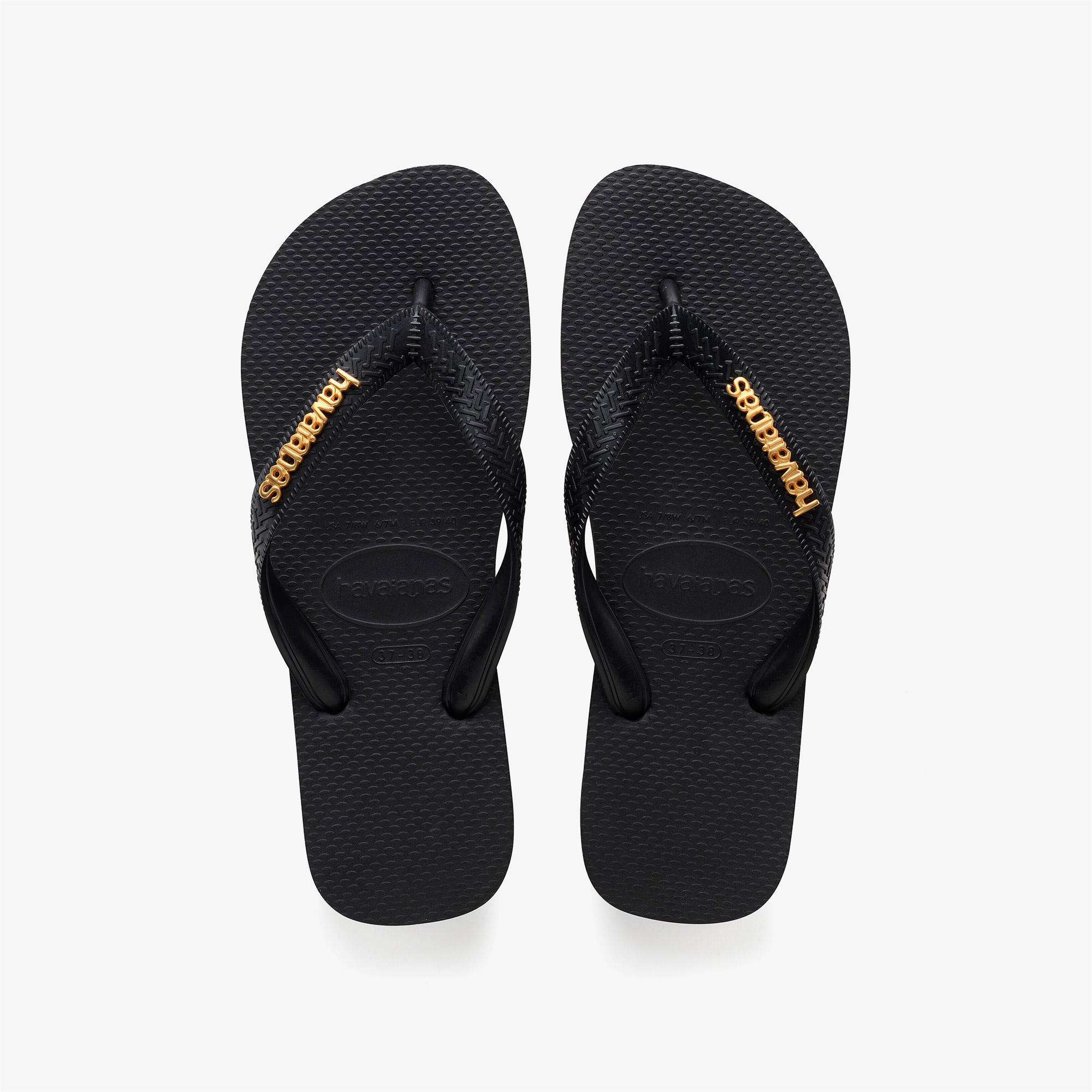 Havaianas Logo Metallic Kadın Siyah Terlik