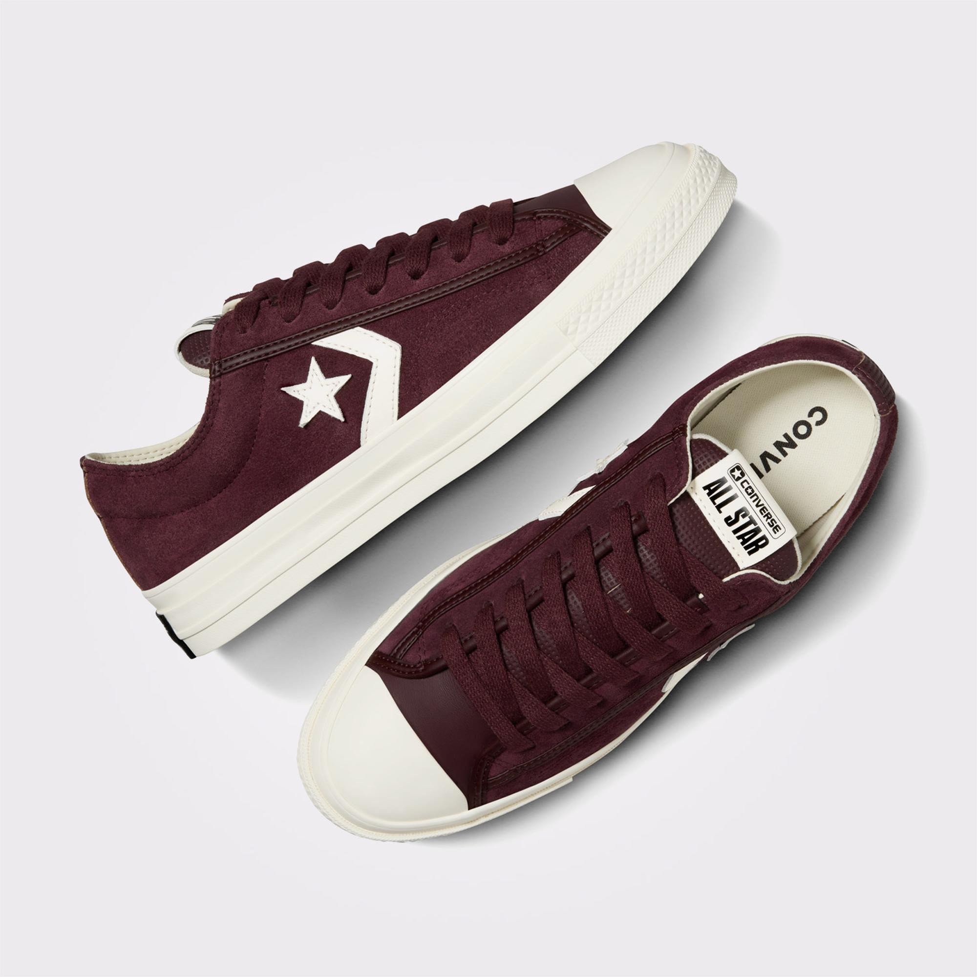 Converse Star Player 76 Unisex Bordo Süet Sneaker