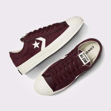  Converse Star Player 76 Unisex Bordo Süet Sneaker