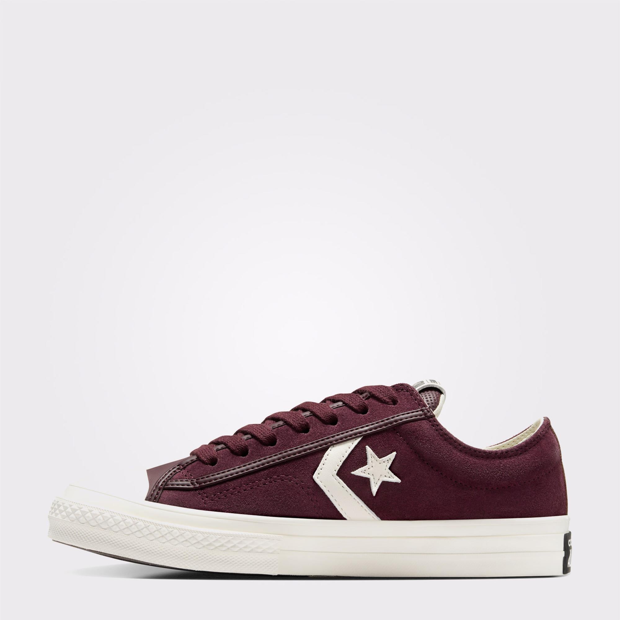 Converse Star Player 76 Unisex Bordo Süet Sneaker
