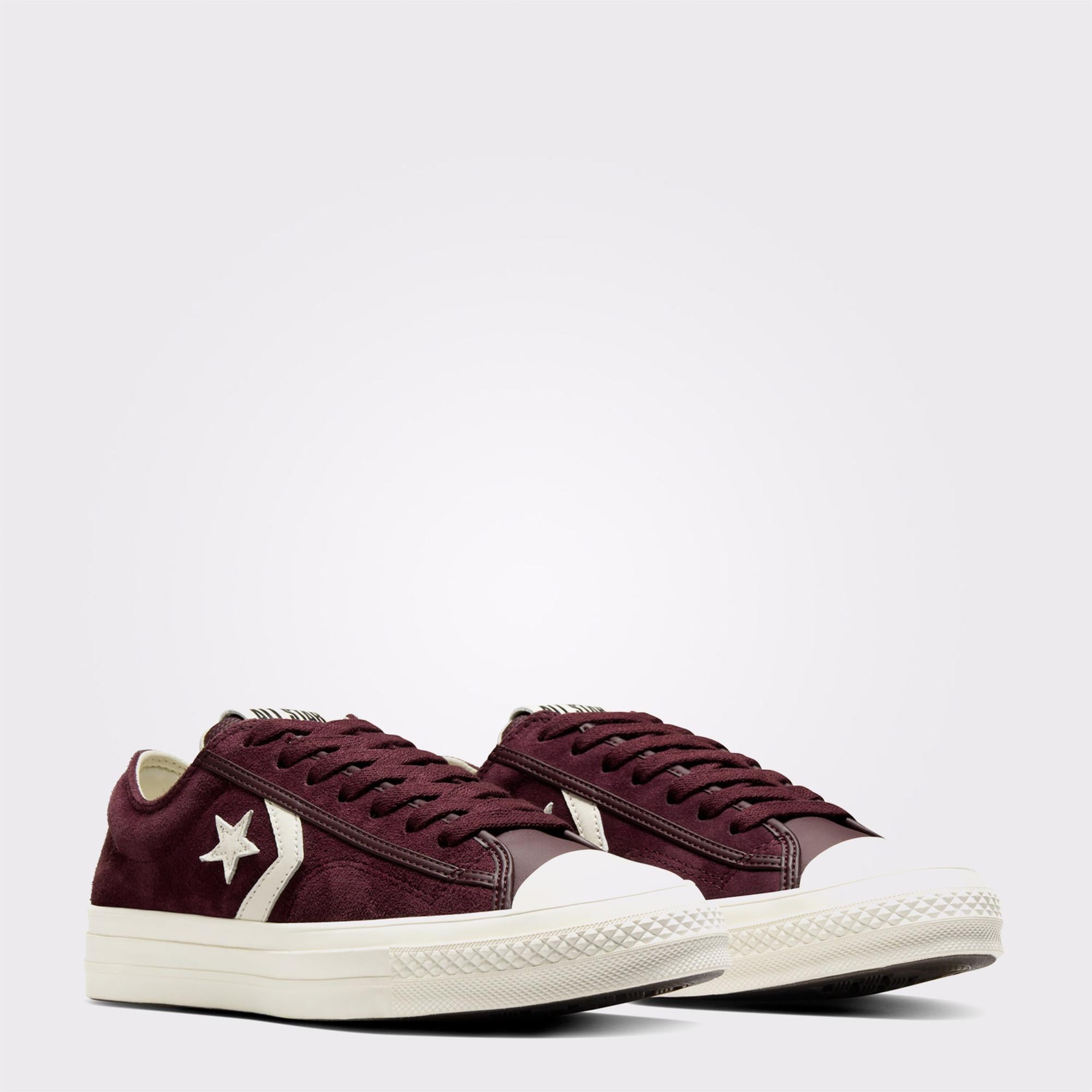 Converse Star Player 76 Unisex Bordo Süet Sneaker