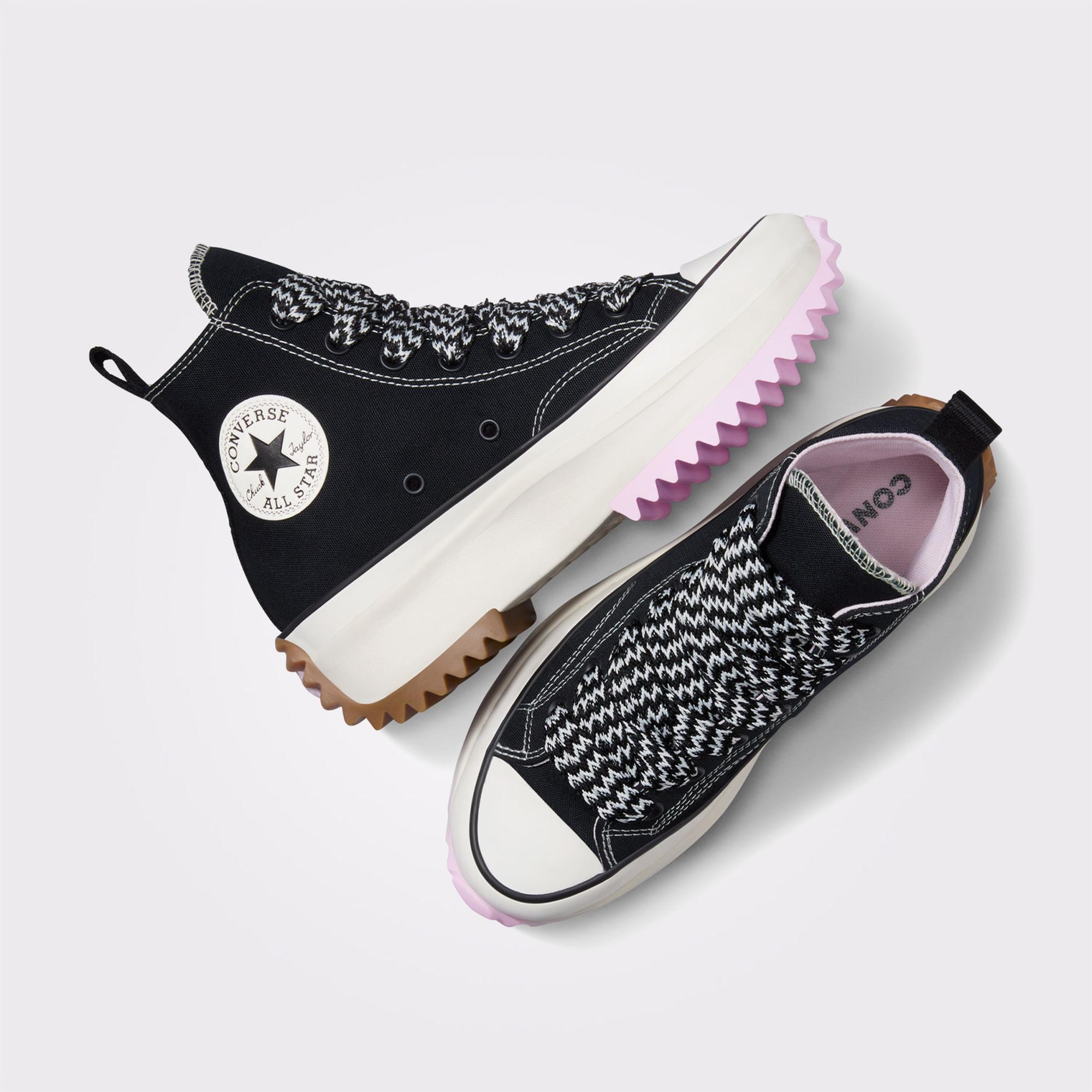 Converse Run Star Hike Unisex Siyah Platform Sneaker