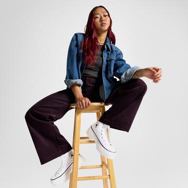  Converse Chuck Taylor All Star Lugged Heel Kadın Beyaz Platform Sneaker