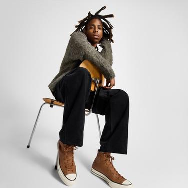  Converse Chuck 70 Unisex Kahverengi Deri Sneaker