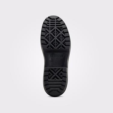  Converse Chuck Taylor All Star Lugged Heel Kadın Siyah Deri Platform Sneaker