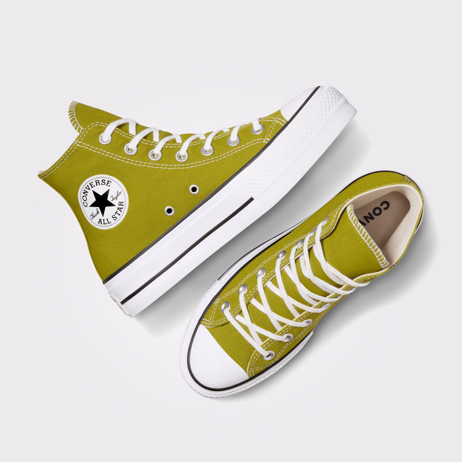 Converse Chuck Taylor All Star Lift Kadın Yeşil Platform Sneaker - Görsel 6
