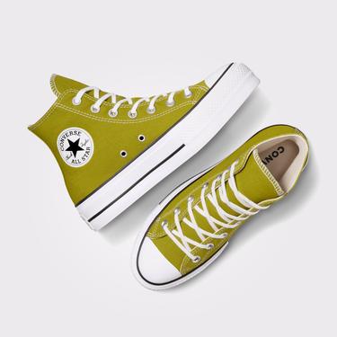  Converse Chuck Taylor All Star Lift Kadın Yeşil Platform Sneaker