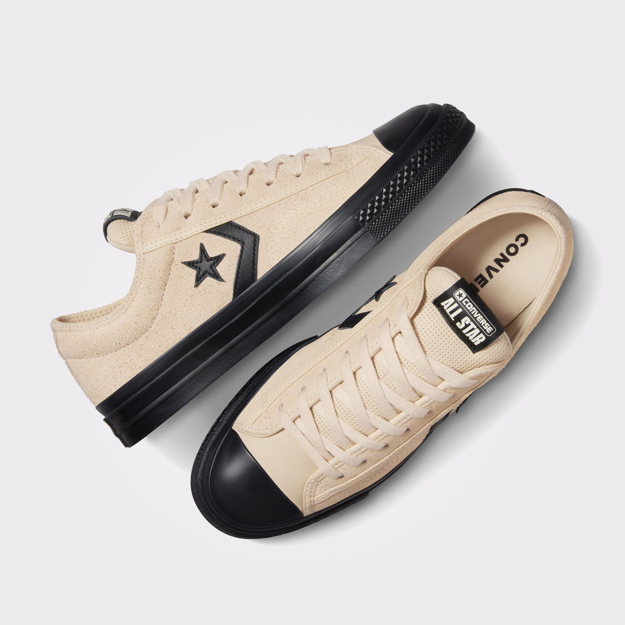 Converse Star Player 76 Unisex Krem Deri Sneaker