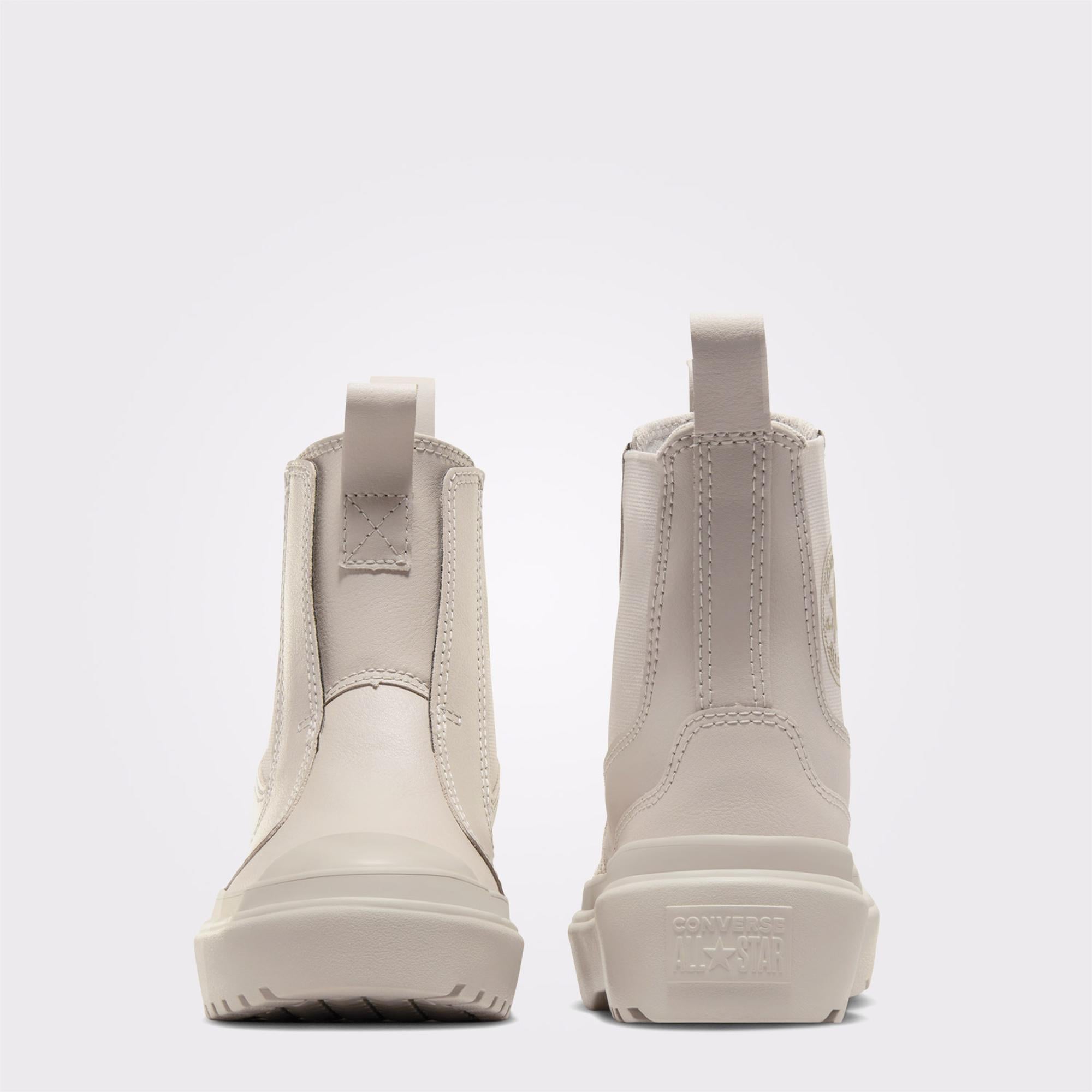Converse Chuck Taylor All Star Chelsea Lugged Genç Krem Deri Bot