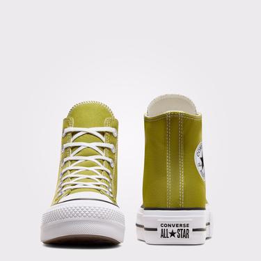  Converse Chuck Taylor All Star Lift Kadın Yeşil Platform Sneaker