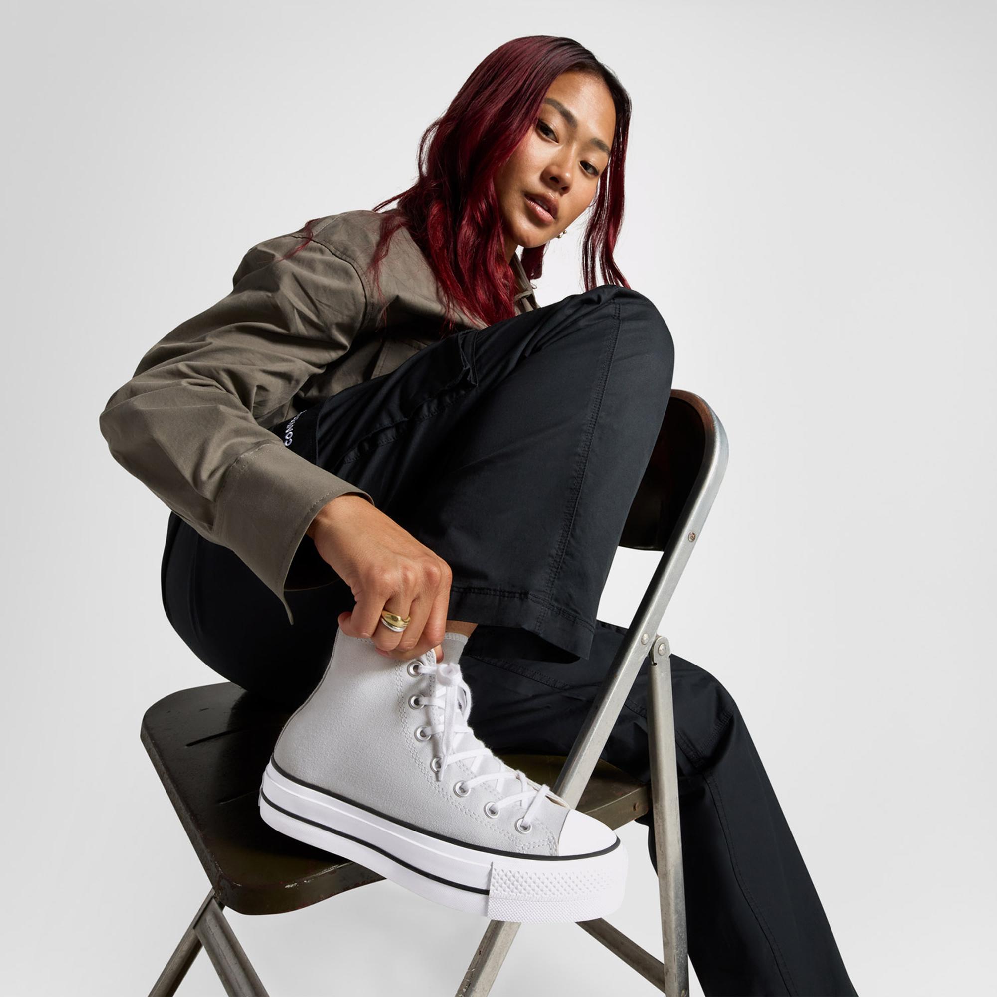 Converse Chuck Taylor All Star Lift Kadın Gri Platform Sneaker