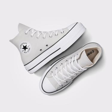  Converse Chuck Taylor All Star Lift Kadın Gri Platform Sneaker