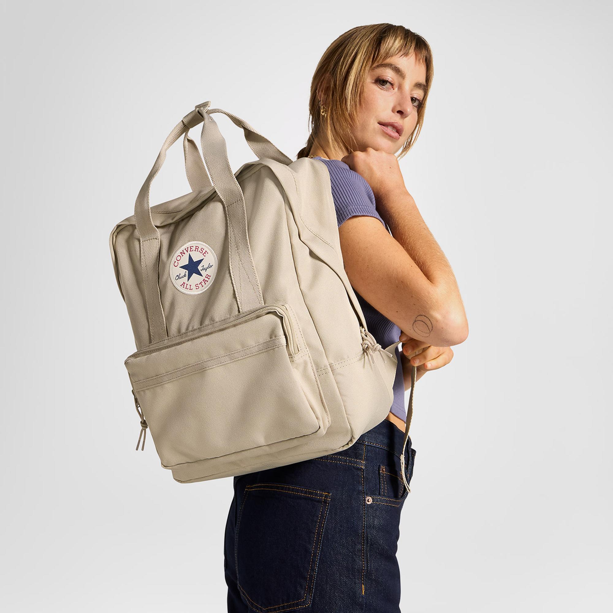 Converse Small Square Unisex Bej Sırt Çantası