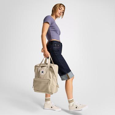  Converse Small Square Unisex Bej Sırt Çantası