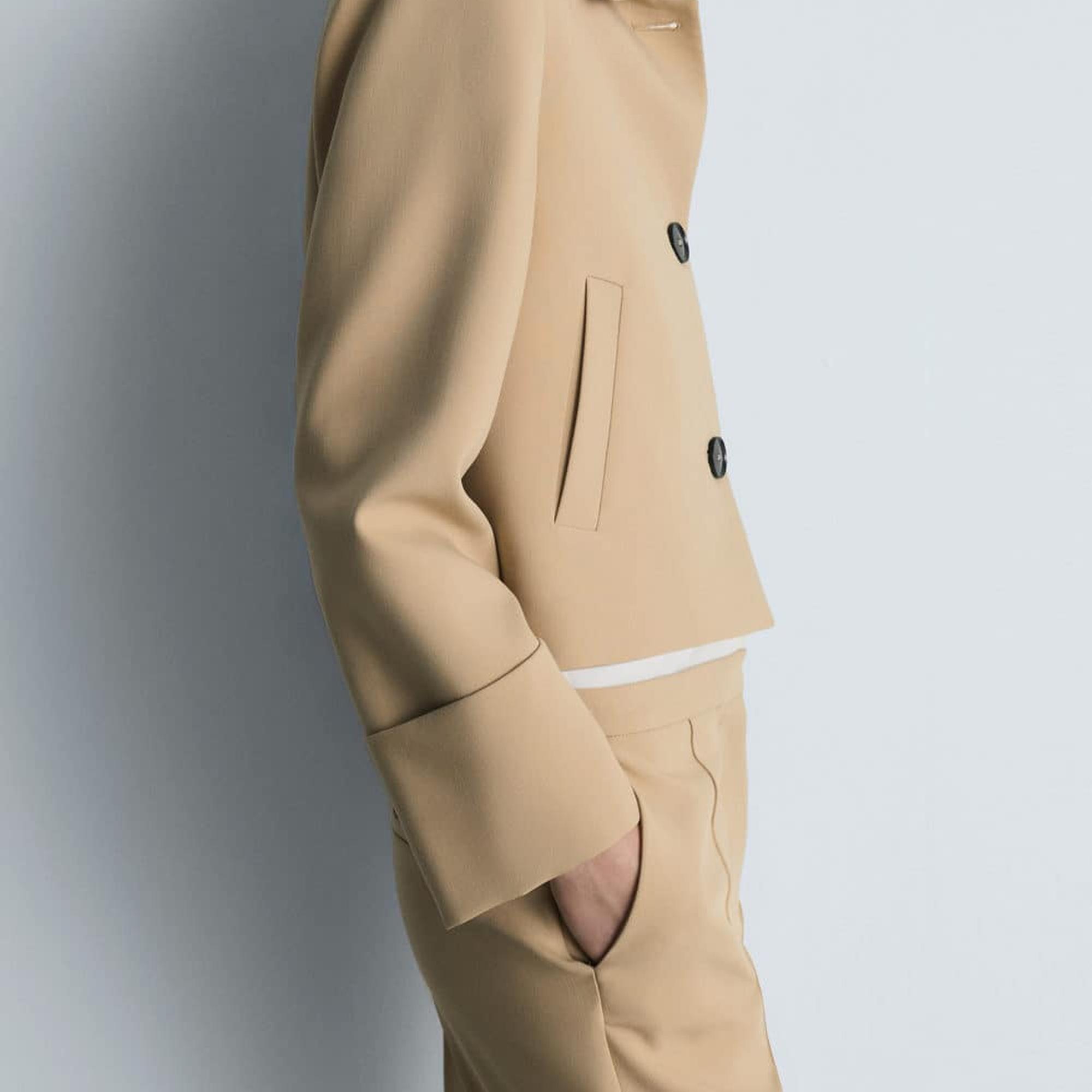 Mango Kadın Düğmeli Kalıplı Ceket Kahverengi