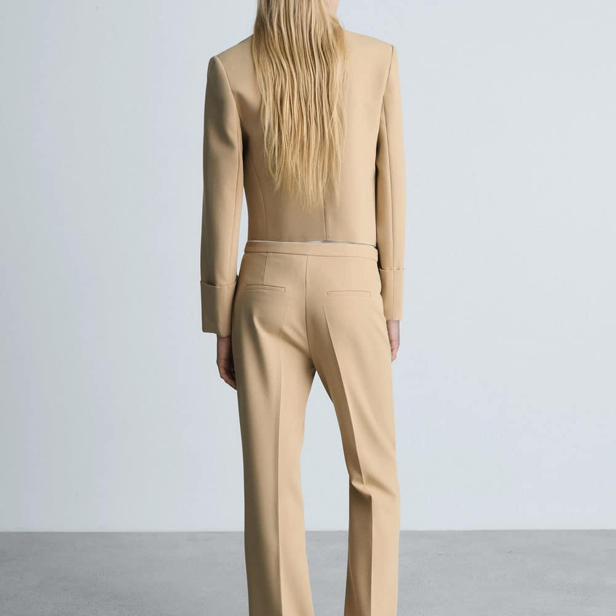 Mango Kadın Düğmeli Kalıplı Ceket Kahverengi