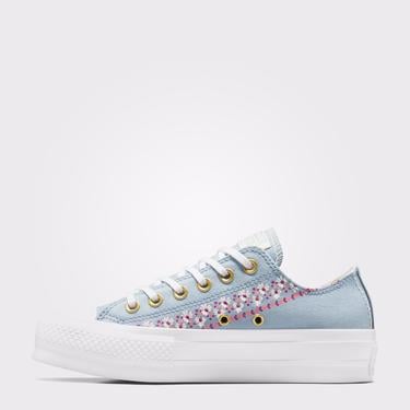 Converse Chuck Taylor All Star Lift Kadın Mavi Platform Sneaker