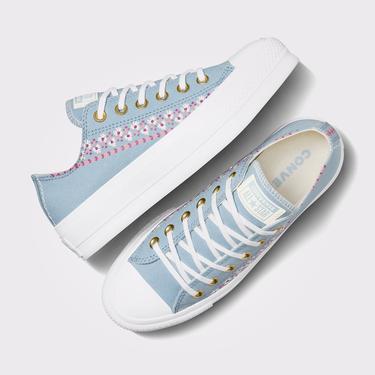  Converse Chuck Taylor All Star Lift Kadın Mavi Platform Sneaker