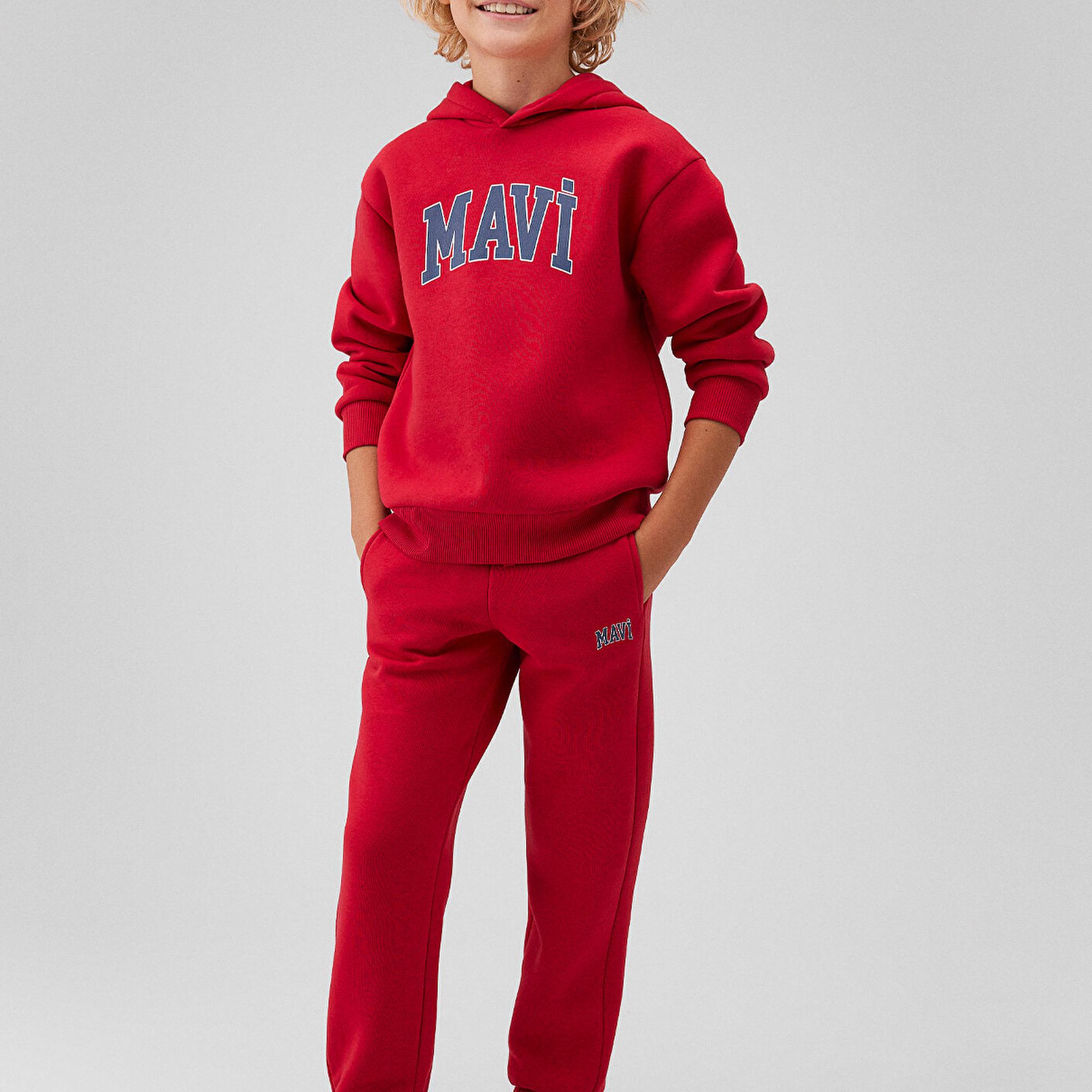 Mavi Mavi Logo Baskılı Kırmızı Eşofman Altı 6010000-70464