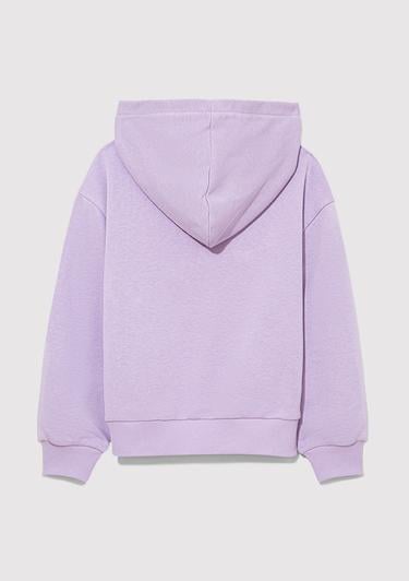  Mavi New York Baskılı Mor Sweatshirt 7S10063-70519