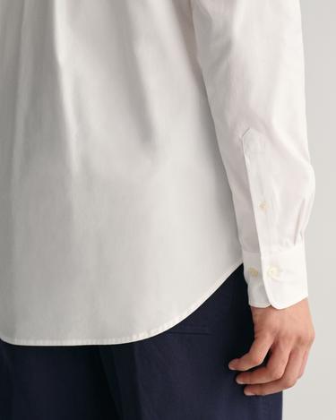  GANT Erkek Beyaz Regular Fit Düğmeli Yaka Oxford Gömlek